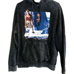 Fast And Furious Key Street Mens Sz M Hoodie Faded Black 100% Cotton